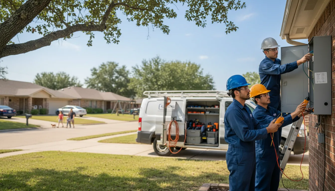 Certified electrician providing emergency electrical services in Mentmore, NM